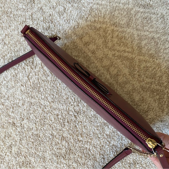 Kate Spade Burgundy and Gold “Sawyer Street Declan” Purse - Picture 5 of 10